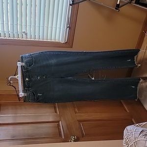 Risen flared button down jeans